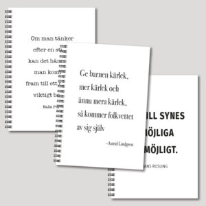 Anteckningsböcker Citat från Gullers Trading